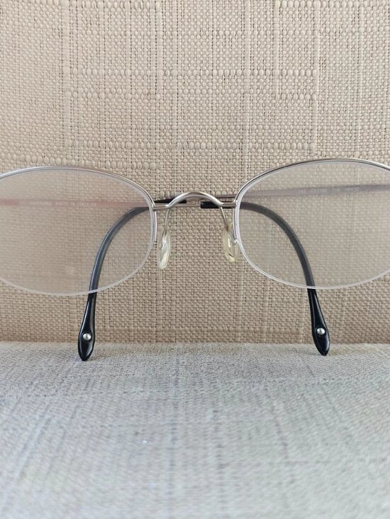 Carrera Glasses Frame Silver Tone Half Rim Wired Eyeglasses Frame Made in Italy main image 8